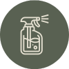 disinfecting spray bottle icon