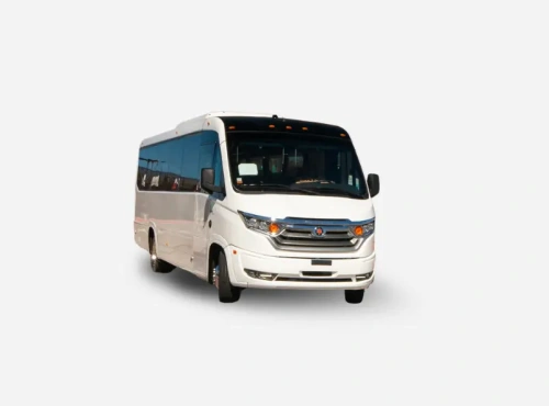 white large coach bus