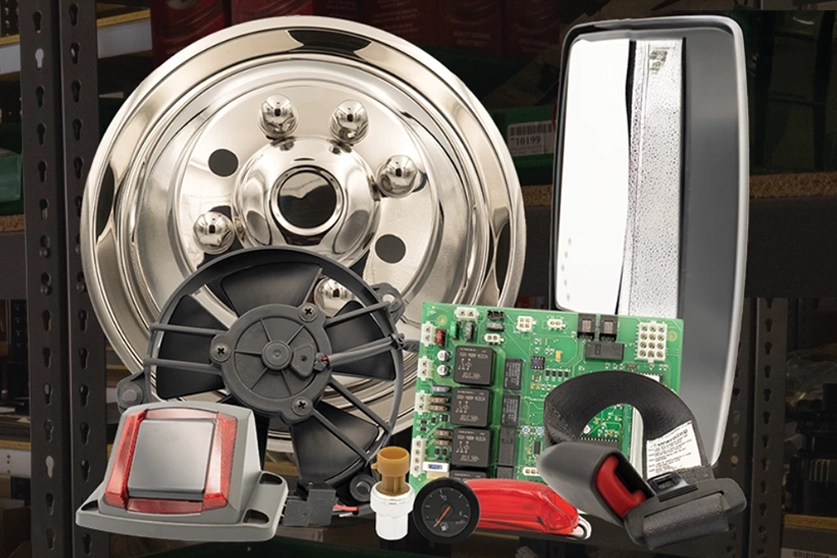 Vehicle parts in a group